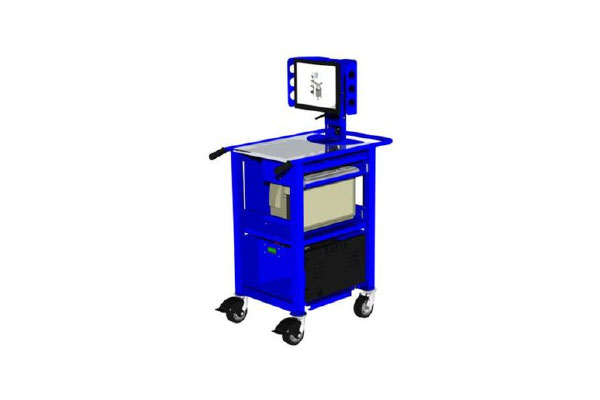 DC1200 Heavy-Duty Cart - Mobilizing Thermal Printers and PCs